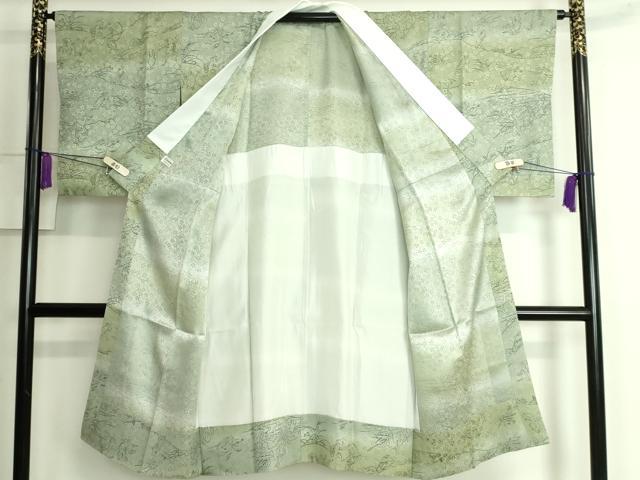 平和屋本店■上質な長襦袢　無双仕立て　鳥獣戯画　逸品　DZAA6109kh5 平和屋本店□上質な長襦袢 無双仕立て 鳥獣戯画 逸品 DZAA6109kh5