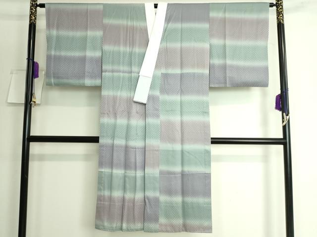 平和屋本店■上質な長襦袢　無双仕立て　作家物　鱗地紋　暈し染め　やまと誂製　逸品　DZAA6481kh5