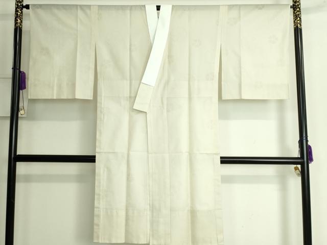 平和屋本店■夏物　長襦袢　撫子紋紗　蒸栗色地　逸品　未使用　DZAA6486kh5