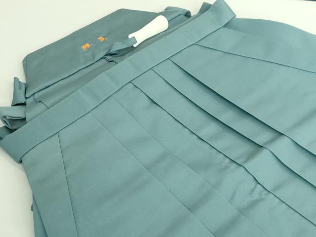 平和屋本店■極上　男性　馬乗り袴　柳煤竹色　逸品　DZAA6488kh5 平和屋本店□極上 男性 馬乗り袴 柳煤竹色 逸品 DZAA6488kh5