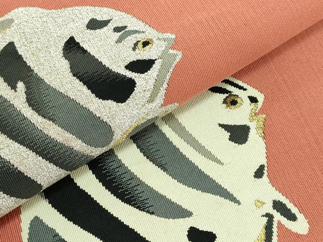 平和屋本店□極上 セミアンティーク 爪掻き本綴れ 八寸名古屋帯 エンゼル・