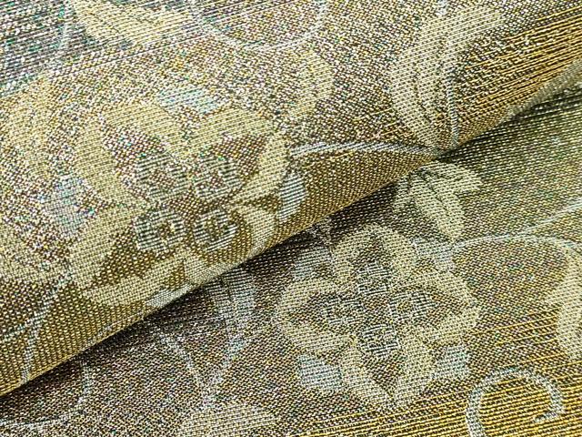 平和屋本店□極上 織の宝石・ダイヤモンドカット 佐波理綴 両面 六通