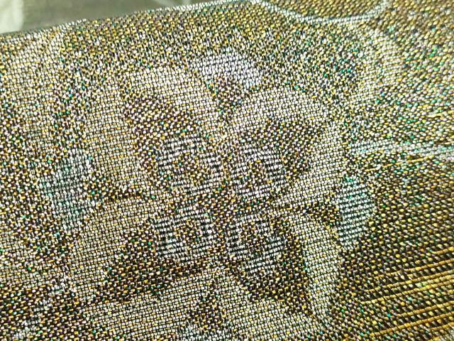 平和屋本店□極上 織の宝石・ダイヤモンドカット 佐波理綴 両面 六通