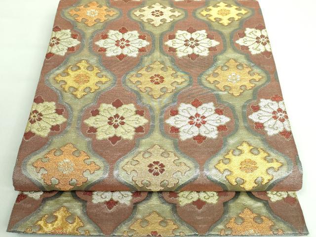 平和屋本店■極上　創業280年　誉田屋源兵衛　六通柄袋帯　花菱文　金銀糸　本金　逸品　DZAA6545kh5