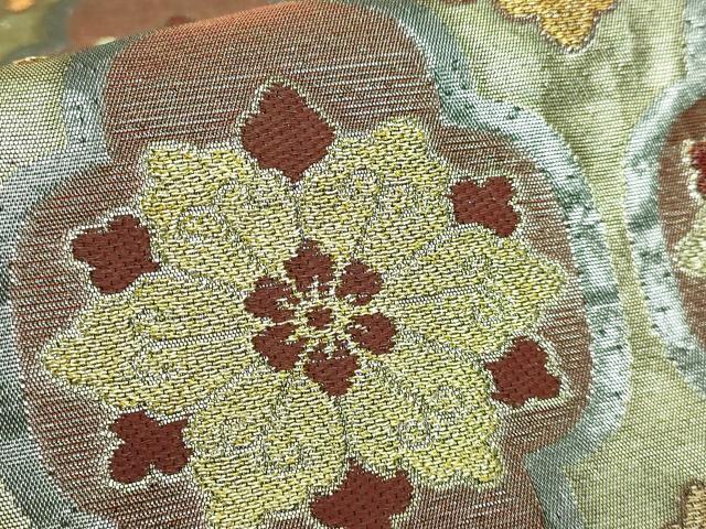 平和屋本店□極上 創業280年 誉田屋源兵衛 六通柄袋帯 花菱文 金銀糸