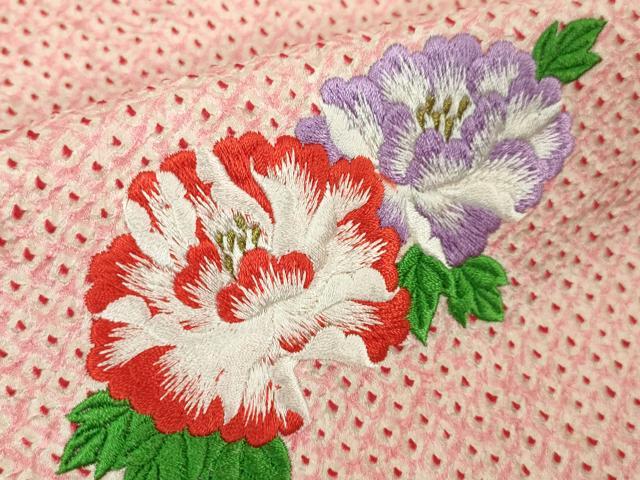 平和屋本店□極上 七五三 女の子 7歳 祝着・襦袢(半衿刺繍)セット 総