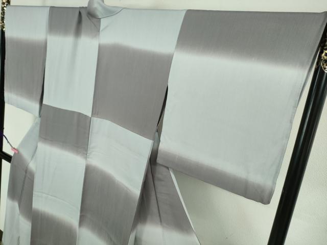 平和屋本店■希少　西陣の名門　加納幸謹製　よろけお召　単衣　市松　反端付き　逸品　DZAA6605kh5 平和屋本店□希少 西陣の名門 加納幸謹製 よろけお召 単衣 市松