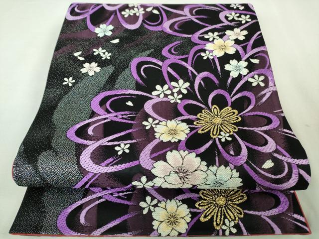 平和屋本店□極上 振袖・長襦袢(無双仕立て・半衿刺繍)・袋帯 3点セット