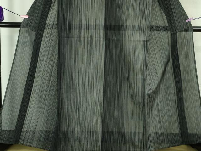 平和屋本店■極上　夏物　本塩沢　夏塩沢　やまだ織　縞　曽根マツエ作　証紙付き　逸品　未使用　DZAA6626kh5 平和屋本店□極上 夏物 本塩沢 夏塩沢 やまだ織 縞 曽根マツエ作