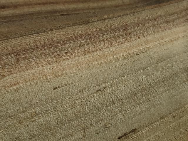 平和屋本店□極上 インド・アッサム 野蚕糸 手織 ムガシルク 横段文