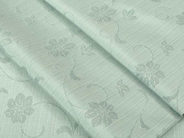 平和屋本店■極上　夏物　色無地　もじり織　花唐草紋紗　藍白色　やまと誂製　逸品　DZAA6645kh5