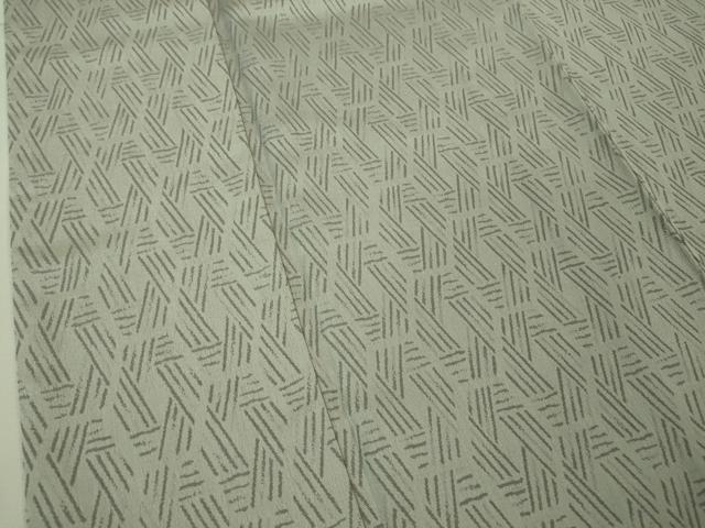 平和屋本店□極上 京都・西陣 織元ブランド 泰流舎 お召 網目文 証紙