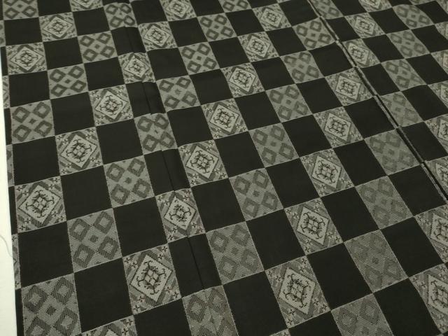 平和屋本店□極上 男性 現代龍郷絣 本場大島紬 キングサイズ 9マルキ 古代