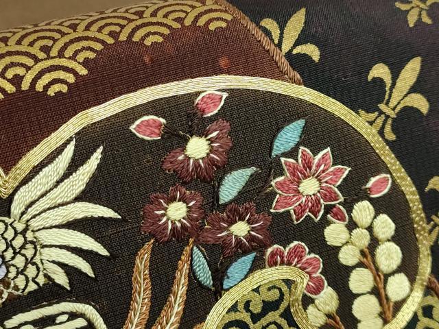 平和屋着物□極上 児島廣和 アトリエ 聖jin苑 太鼓柄袋帯 駒