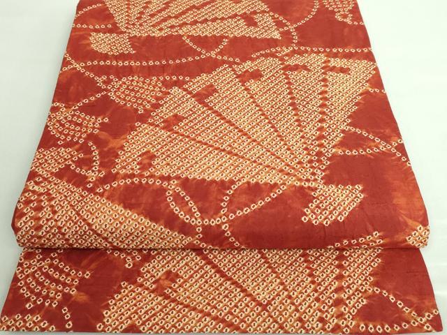 佐*子様 茜染め　草紫堂　名古屋帯 　着物　39800→19000 平和屋着物□極上 岩手の匠 草紫堂 南部絞り 茜染 九