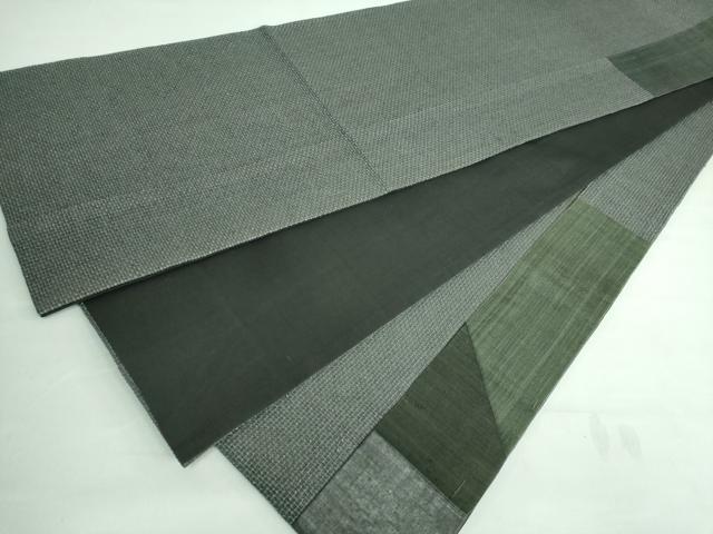 平和屋本店□極上 Maru Factory 丸山正 太鼓柄袋帯 紬地 切り嵌め