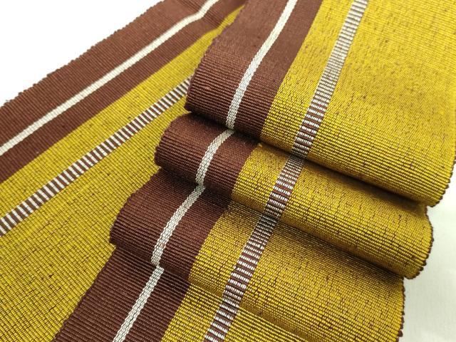 平和屋着物■極上　本場黄八丈　伊達締め　間道　逸品　DZAA6766kh5