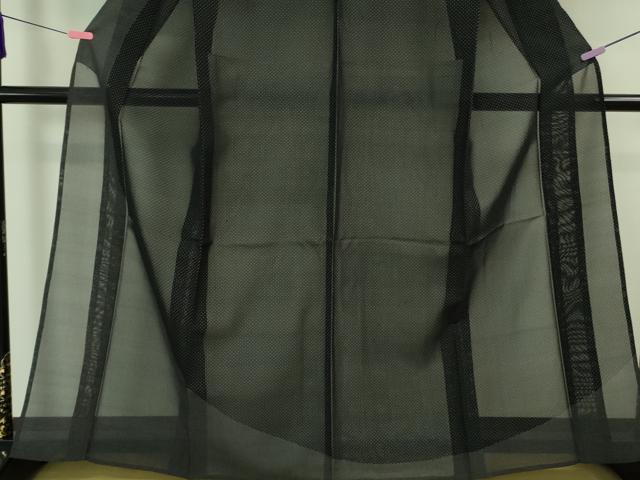 平和屋本店□極上 夏物 本塩沢 夏塩沢 飛白時雨 蝉羽の衣