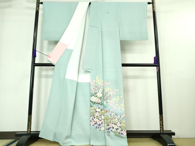 平和屋着物□極上 本加賀友禅作家 小田美知代 色留袖 新草花おしどり