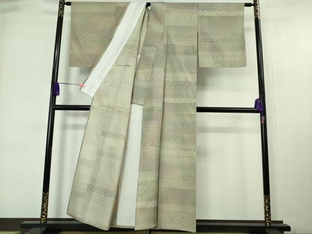 平和屋着物□極上 京の名門・菱屋六右ェ門 お召 単衣 柄二十撰 反端