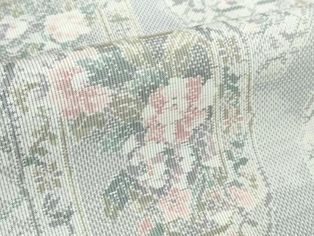 平和屋本店■極上　都喜ヱ門　本場大島紬　白大島　藤白泥　ビクトリア宮殿　藤絹織物謹製　やまと誂製　証紙付き　逸品　DZAA6865kh5 平和屋本店□極上 都喜ヱ門 本場大島紬 白大島 藤白泥 ビクトリア宮殿