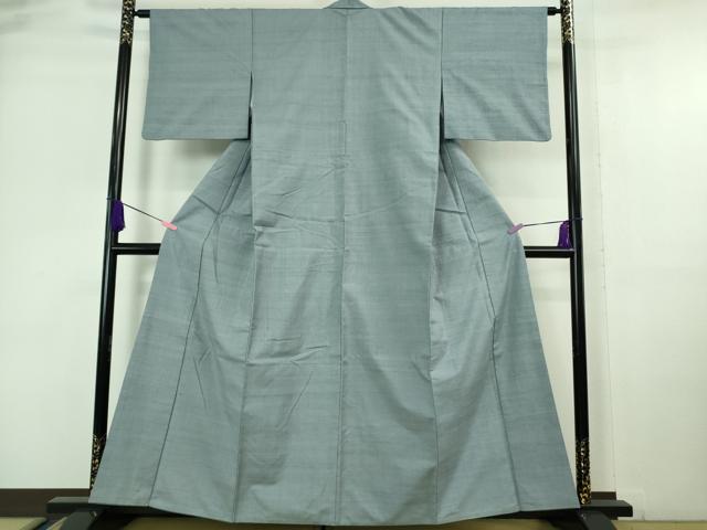 平和屋□極上 本場結城紬 重要無形文化財 黒無地 ますいわ屋扱い