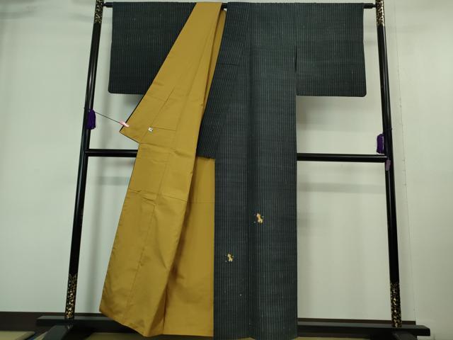 平和屋着物■極上　訪問着　紬地　刺繍　麒麟　キリン　逸品　DZAA6910kh5