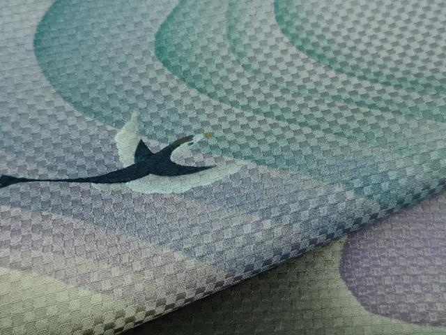 平和屋着物□極上 訪問着 飛鳥文 市松織 暈し染め 逸品 DZAA6944kh5