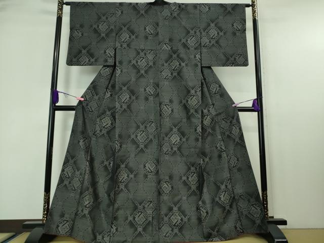 平和屋着物□極上 本場大島紬 麻の葉文様 逸品 未使用 CYAA2601s5