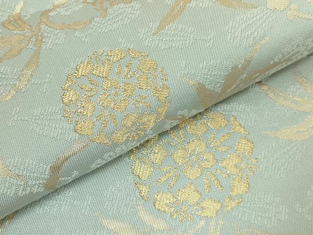 平和屋本店□極上 六通柄袋帯 鼠 ネズミ 打ち出の小槌 黒地