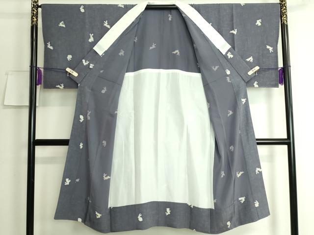 平和屋本店□上質な長襦袢 無双仕立て 兎 逸品 未使用 DZAA6977kh5