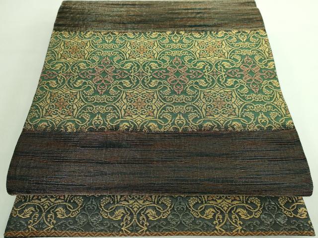 平和屋着物■極上　紋屋井関　御寮織　六通柄袋帯　葡萄唐草　金糸　逸品　DZAA6996kh5