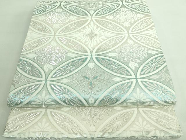 平和屋着物■極上　六通柄袋帯　唐織　王朝華文　銀糸　逸品　DZAA6999kh5