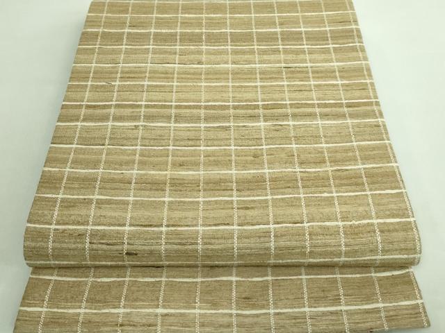 平和屋着物■極上　インド・アッサム　野蚕糸　手織　ムガシルク　全通柄袋帯　逸品　DZAA7005kh5