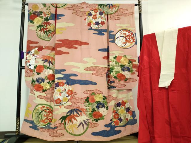 平和屋本店□極上 アンティーク 大正ロマン 振袖・長襦袢(袷)セット 駒