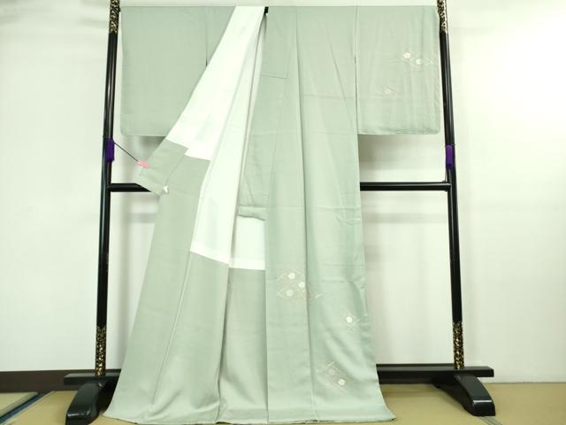 平和屋着物□極上 小紋 舞桜 象牙色地 ロング丈 逸品 DZAA7302kh5