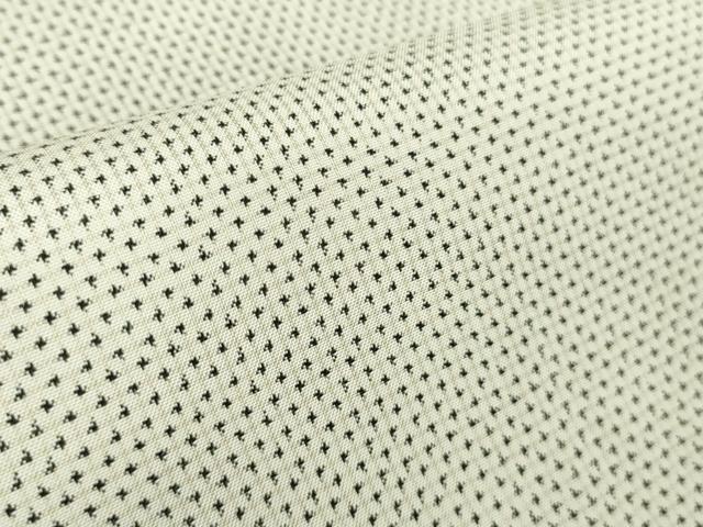 平和屋着物□極上 本場大島紬 白大島 一元絣 田畑織物謹製 証紙付き