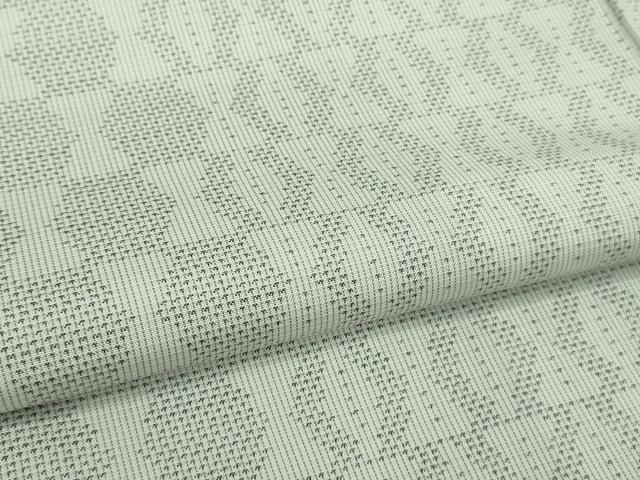 平和屋着物□極上 本場大島紬 白大島 幾何学文様 逸品 DZAA7136kh5