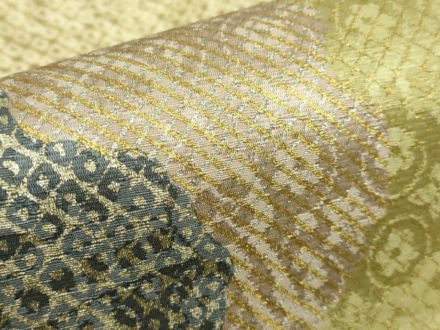 平和屋着物□極上 善之助 着物ブランド 一期一会 全通柄袋帯 道長鹿の子花