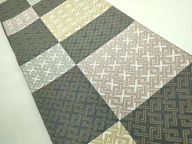 平和屋着物■極上　西陣　じゅらく謹製　六通柄袋帯　唐織　角繋ぎ　金糸　逸品　DZAA7175kh5 平和屋着物□極上 西陣 じゅらく謹製 六通柄袋帯 唐織 角繋ぎ 金糸