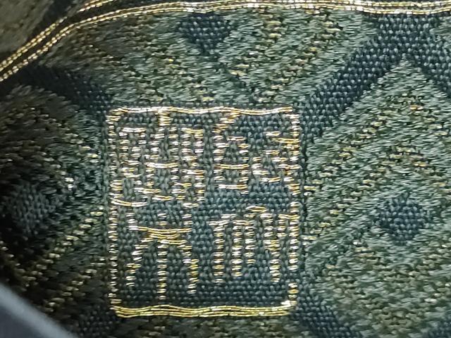 平和屋着物□極上 西陣 じゅらく謹製 六通柄袋帯 唐織 角繋ぎ 金糸