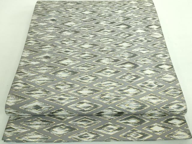 平和屋着物■極上　田中工芸織物 祥園謹製　六通柄袋帯　菱文　金糸　逸品　DZAA7192kh5