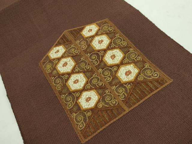 平和屋着物＊夏物 紗紬 横段文 鈴乃屋扱い 正絹 逸品 BAAT7421pk