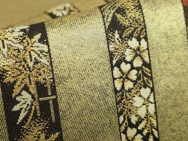 平和屋着物■極上　銀座きしや　西陣の名門　加納幸謹製　六通柄袋帯　唐織　有職四季献上　金糸　逸品　DZAA7211kh5 平和屋着物□極上 銀座きしや 西陣の名門 加納幸謹製 六