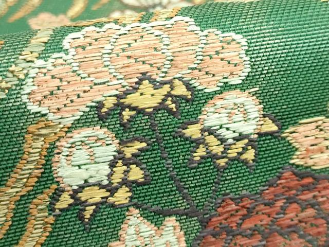 平和屋着物□極上 坂下織物 六通柄袋帯 唐織 麗花清映文