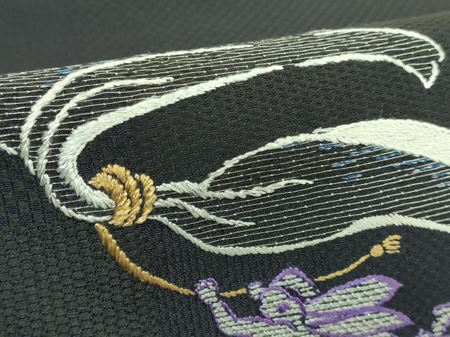 平和屋着物□極上 太鼓柄袋帯 総刺繍 鳥獣戯画 銀糸 逸品 DZAA7227kh5