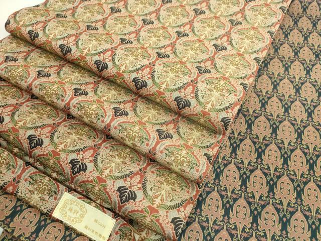 平和屋着物■極上　龍村美術織物　両面　全通柄袋帯　壬生寺裂　帯鈎文錦　逸品　DZAA7230kh5