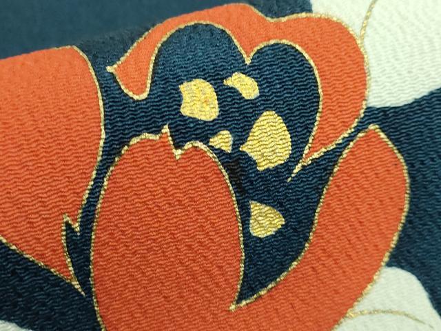 平和屋着物□極上 銀座 志ま亀 九寸名古屋帯 舞花文 百