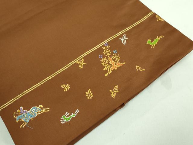 平和屋着物□極上 龍村美術織物 たつむら 九寸名古屋帯 騎猟