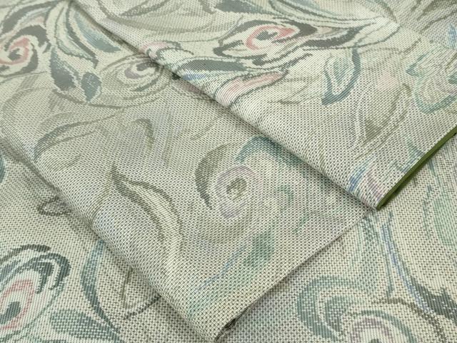 平和屋着物■極上　本場大島紬　白大島　7マルキ　抽象文様　やまと誂製　逸品　DZAA7314kh5